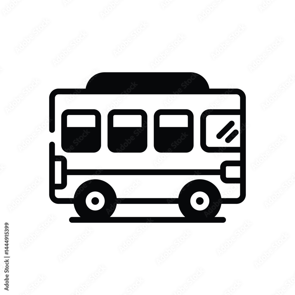 Bus Icon vector stock illustration Bus Icon vector stock illustration