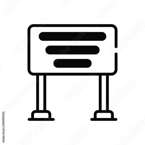Street Name Icon vector stock illustration