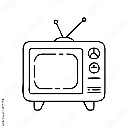 retro tv icon, retro tv vector illustration-simple illustration of retro tv, perfect for retro tv logos and icons