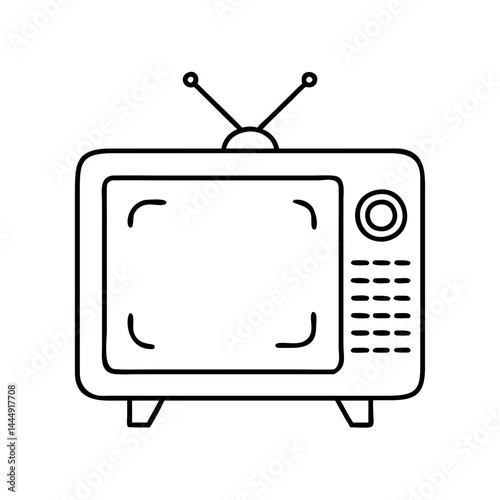 retro tv icon, retro tv vector illustration-simple illustration of retro tv, perfect for retro tv logos and icons