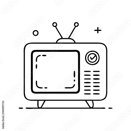 retro tv xxl icon icon, retro tv xxl icon vector illustration-simple illustration of retro tv xxl icon, perfect for retro tv xxl icon logos and icons