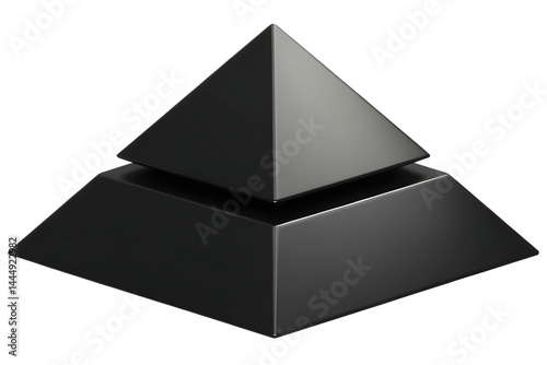  Pyramid pyramid black isolated on white background PNG