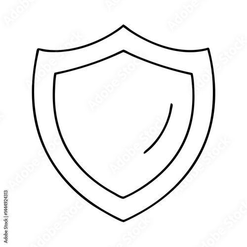 shield icon, shield vector illustration-simple illustration of shield, perfect for shield logos and icons
