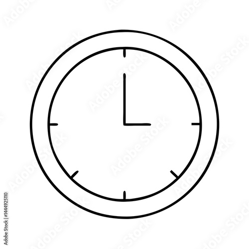 Free Download simple classic clock icon, simple classic clock vector illustration-simple illustration of simple classic clock, perfect for simple classic clock logos and icons - GFXLoad
