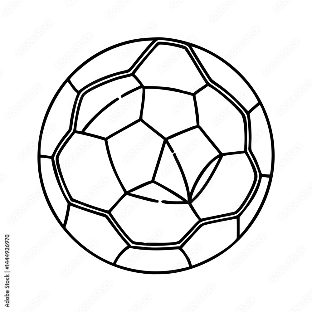 Fototapeta premium soccer ball icon, soccer ball vector illustration-simple illustration of soccer ball, perfect for soccer ball logos and icons