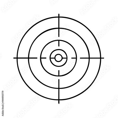 target bullseye icon, target bullseye vector illustration-simple illustration of target bullseye, perfect for target bullseye logos and icons