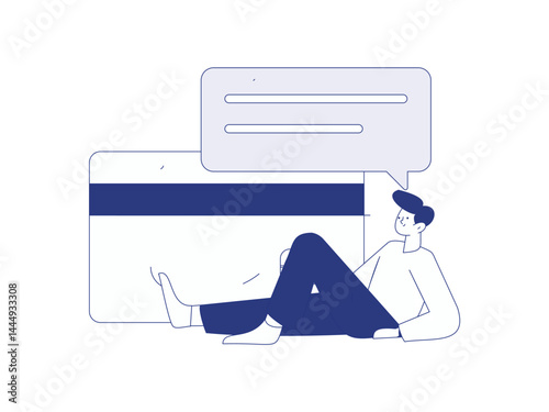 Business network security character flat vector concept operation hand drawn illustration
