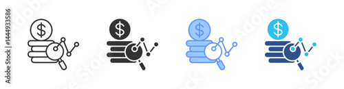 Price Action Multi Style Icon Set Vector 