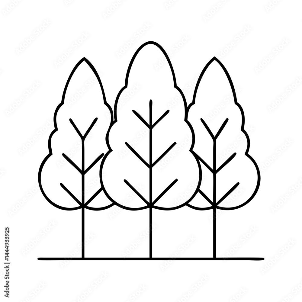 trees icon, trees vector illustration-simple illustration of trees, perfect for trees logos and icons trees icon, trees vector illustration-simple illustration of trees, perfect for trees logos and icons