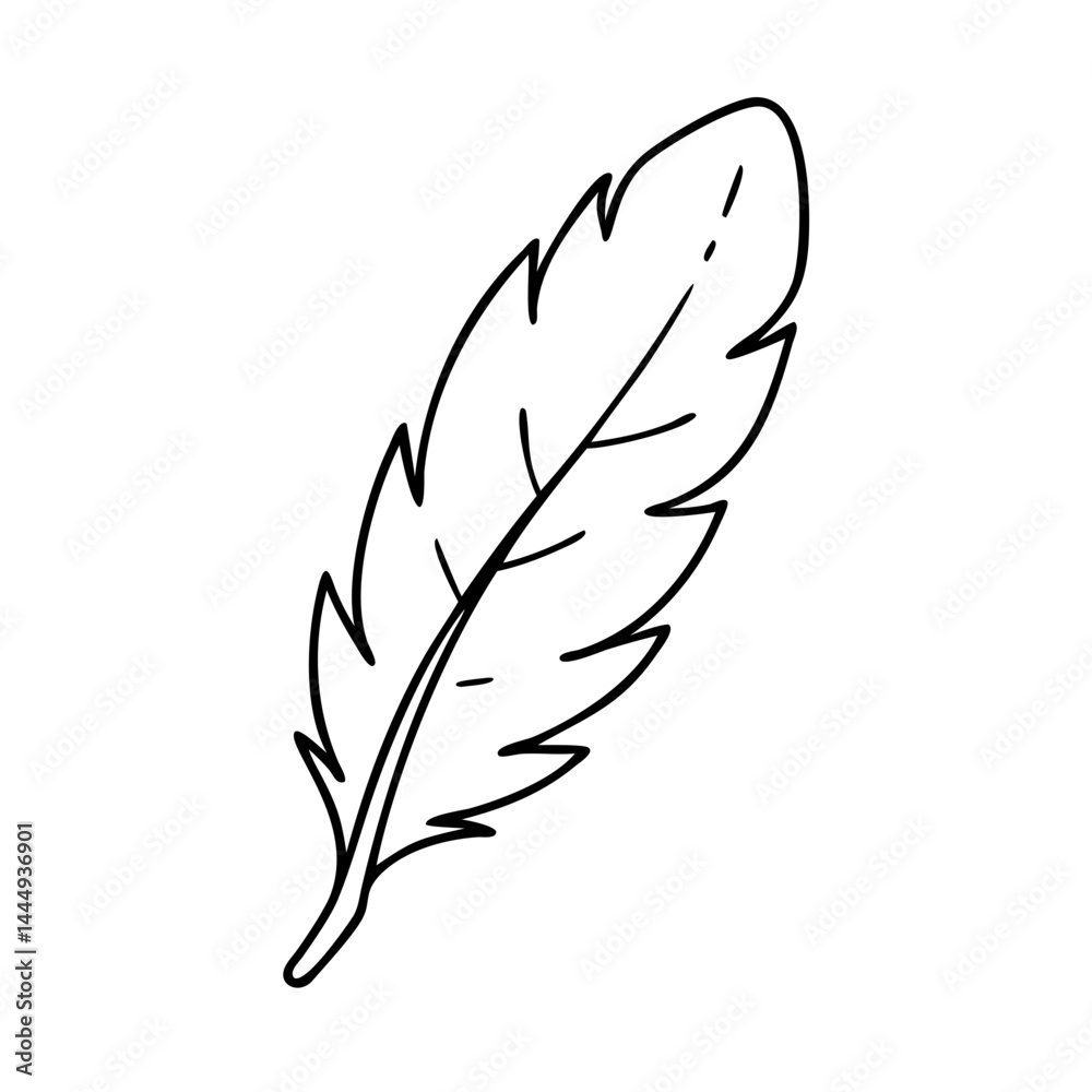 Obraz premium white birds feather icon, white birds feather vector illustration-simple illustration of white birds feather, perfect for white birds feather logos and icons