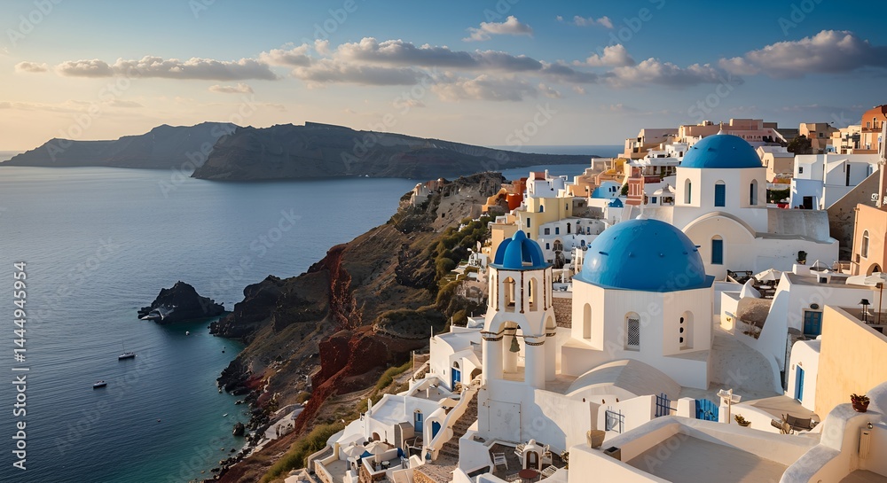 Obraz premium oia village in santorini island greece