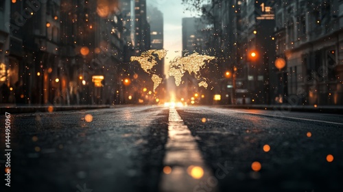 Enhance your digital image collection by examining global market instability and trade dynamics amidst strategic disruptions and geopolitical strife, ideal for stock photo requirements