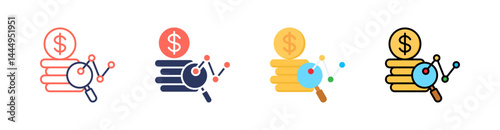 Price Action Multi Style Icon Set Vector 