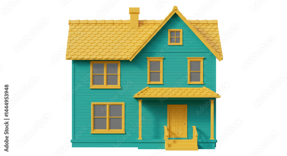 Isolated Cartoon House