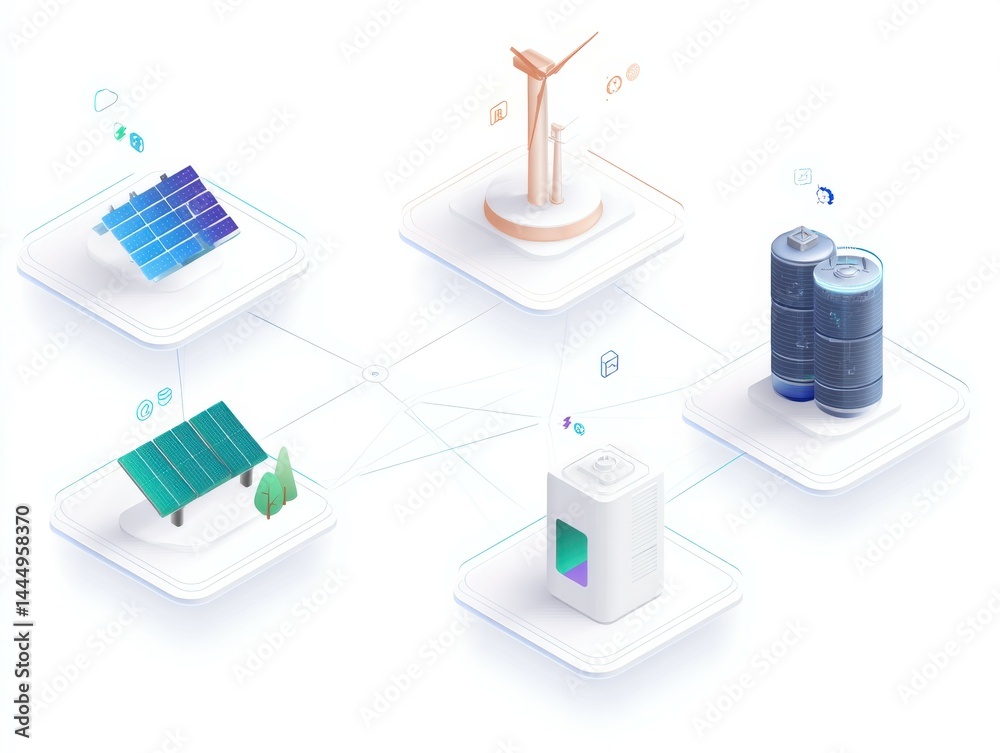 Smart grid connecting renewable energy sources and storage facilities Smart grid connecting renewable energy sources and storage facilities