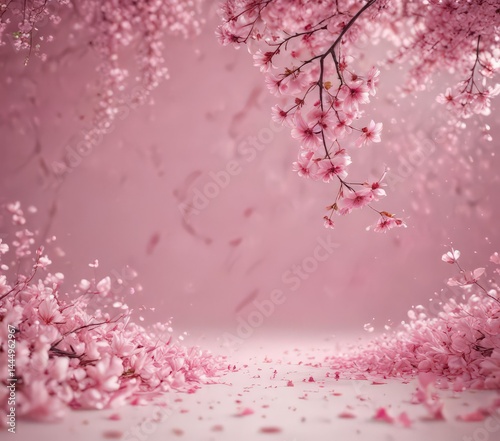 Abstract pink petals swirl, dreamy sakura backdrop,  beauty,  romantic,  nature