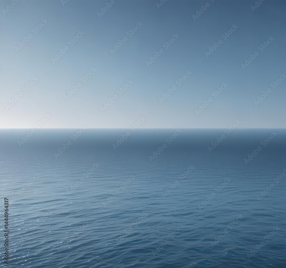 Obraz premium Abstract soft blue gradient, evokes tranquility and serenity, resembles a calm sea , color, aesthetic