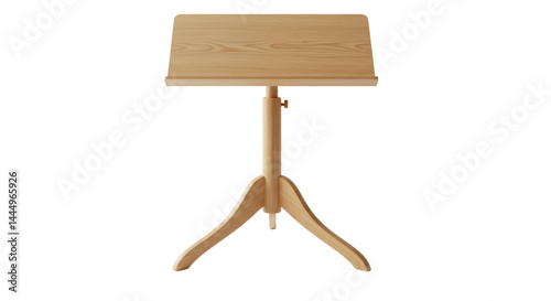 Fotografi Isolated Wooden Music Stand