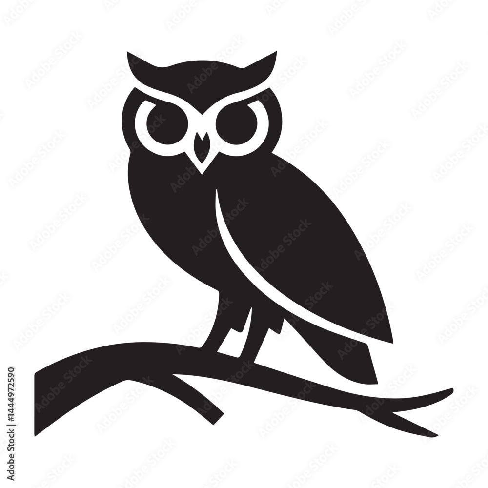 Fototapeta premium vector illustration of a owl