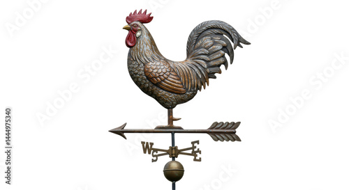 Isolated Weather Vane Rooster