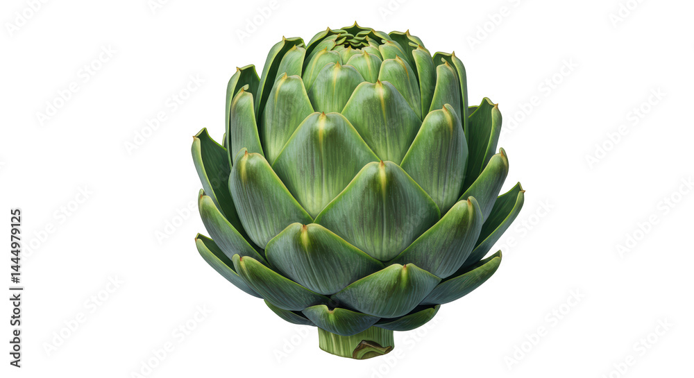 Fototapeta premium Isolated Fresh Green Artichoke