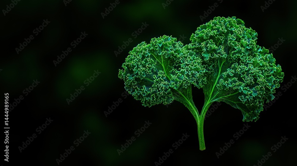 Fresh green leaves are shown against a dark background Fresh green leaves are shown against a dark background