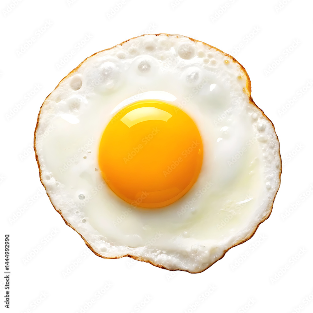 Perfectly Fried Egg, Close-Up Studio Shot PNG and transparent background Perfectly Fried Egg, Close-Up Studio Shot PNG and transparent background