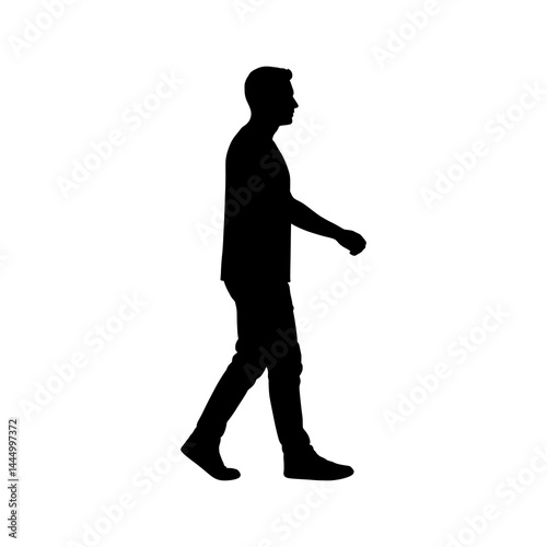 vector silhouette of a man
