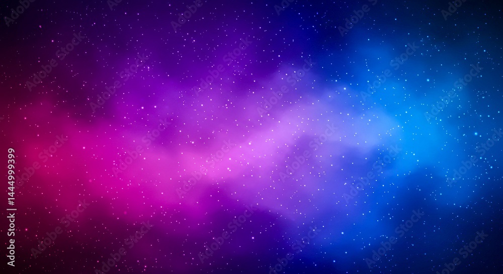 Fototapeta premium Galaxy flow blue and pink color vector background 