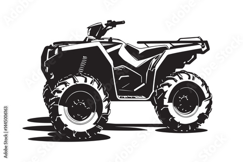 ATV silhouette quad bike vector, off-road vehicle, ATV clipart, quad bike art, 4 wheeler graphic, ATV outline, extreme sports SVG, adventure vehicle, ATV racing vector, dirt bike silhouette, offroad 