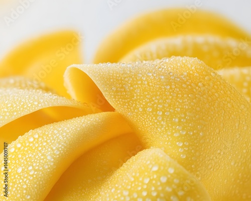 Yellow Frangipani Macro Shot