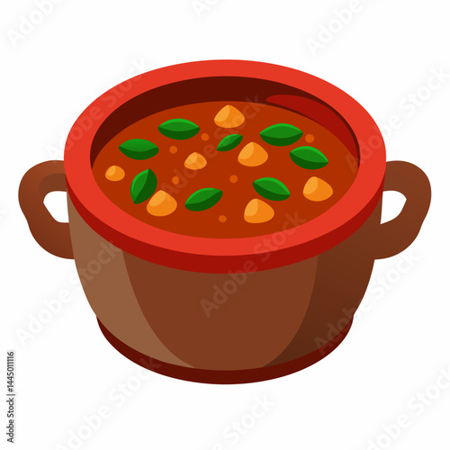 Goulash vector on white background