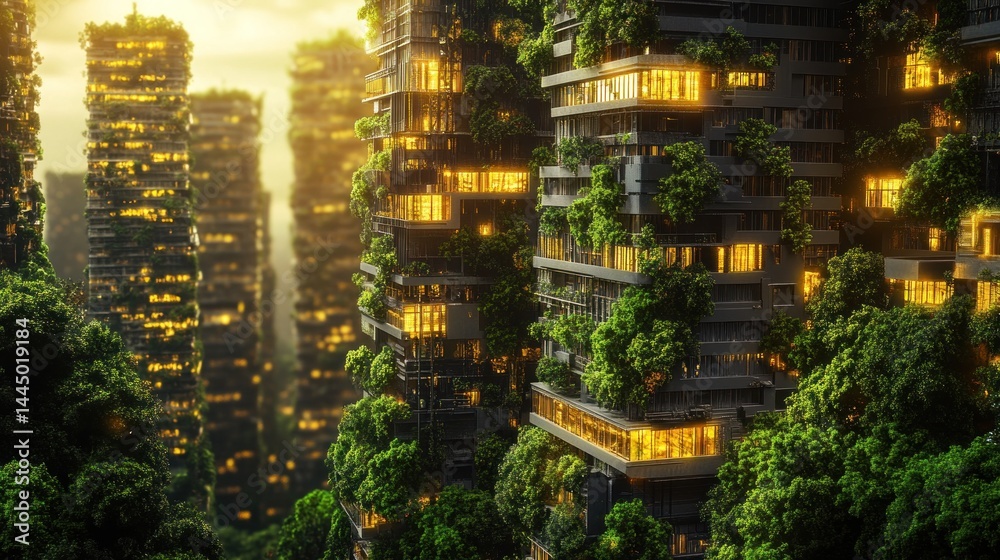 Obraz premium Sustainable city architecture