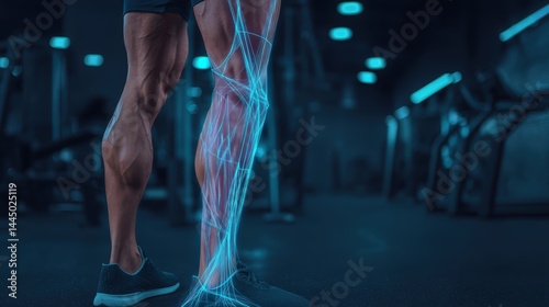 Technology in sports, professional athlete training monitored by modern research methods