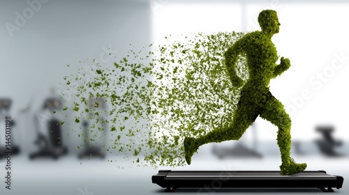 Obraz na płótnie Silhouette of an athlete made of vegetables symbolizes a diet and a healthy lifestyle w salonie