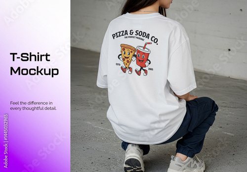 Women's Oversized T-shirt Mockup