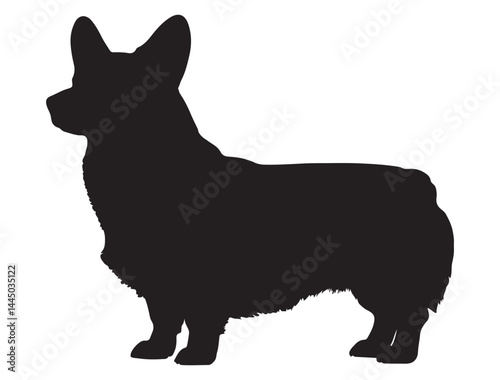 CORGI DOG SILHOUETTE