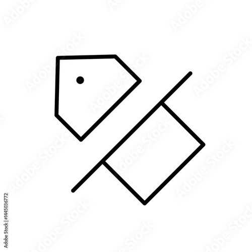 price tag line icon
