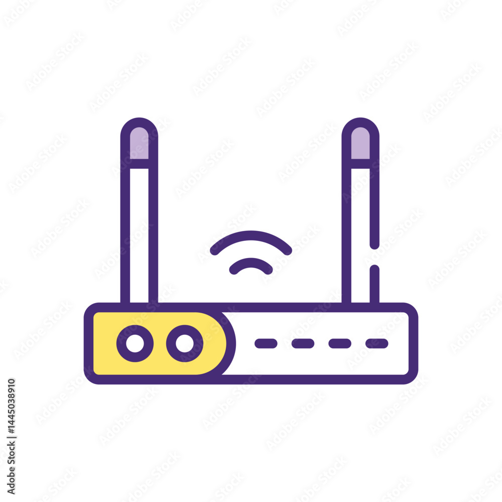 Router Icon vector stock illustration Router Icon vector stock illustration