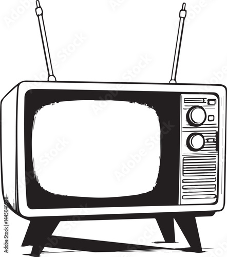 vintage tv set