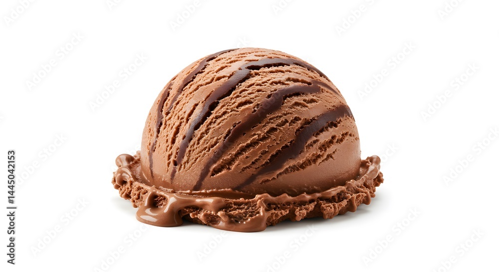 Obraz premium Movenpick Chocolate Ice Cream - Delicious Treat, Isolated