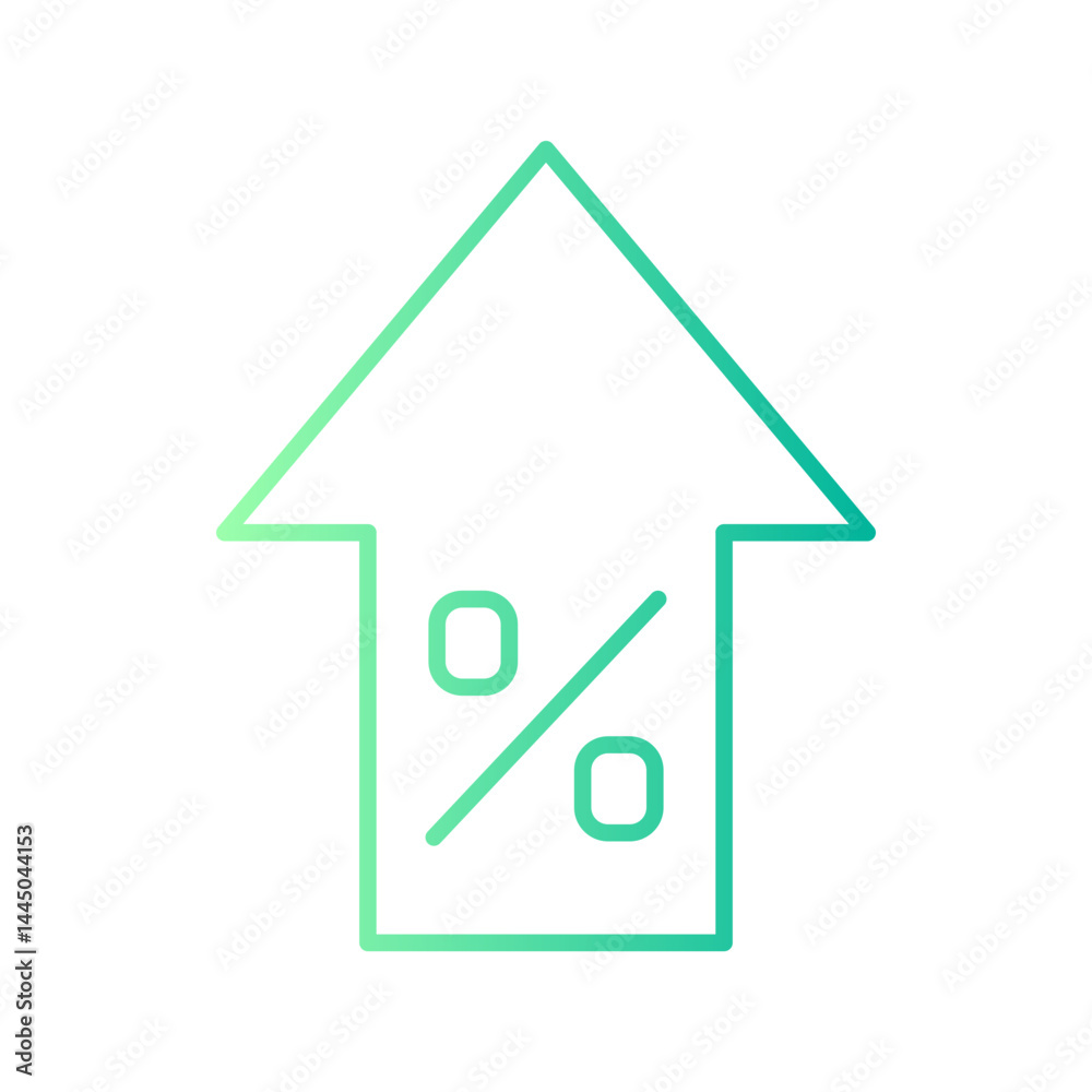 increase gradient icon increase gradient icon