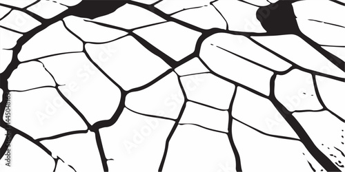 crack ground for abstract background on white background. White black grey wall, floor with cracks, texture background.White black grey concrete wall, floor with cracks, texture background, cracked pa