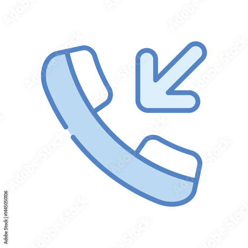 Incoming Call Icon vector stock illustration