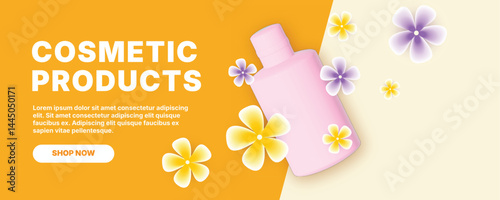 Banner ads for beauty and skin care products	