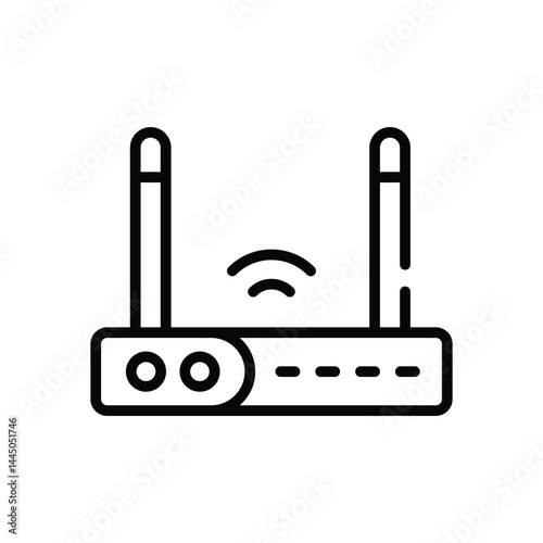 Router Icon vector stock illustration