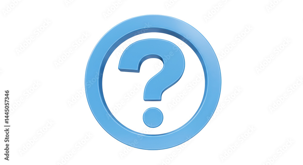 Isolated Question Mark