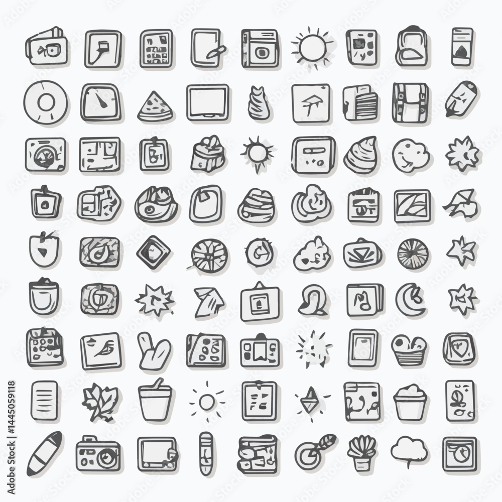 Modern flat vector icon set featuring editable digital symbols for web, business, media, communication, mobile apps, shopping, technology, smart devices, UI elements, social networks Modern flat vector icon set featuring editable digital symbols for web, business, media, communication, mobile apps, shopping, technology, smart devices, UI elements, social networks