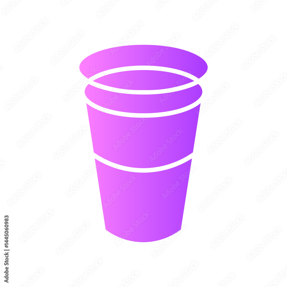 coffee glass gradient icon coffee glass gradient icon