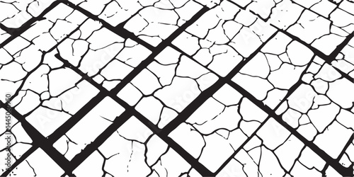 The Cracks Grunge Urban Background.Texture Vector.Dust Overlay Distress Grain ,Simply Place illustration over any Object to Create grungy Effect .abstract,splattered , dirty,poster for your design.